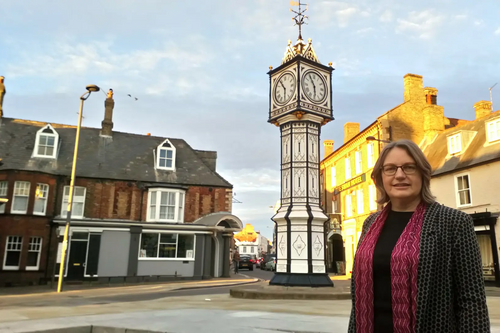 Josie Ratcliffe, SW Norfolk Parliamentary Candidate, in Downham Markey